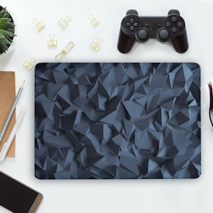 3D abstracte geometrische donkergrijze huid notebook vinyl sticker Dell Lenovo Asus Chromebook Acer laptop universele huid cover sticker laptop RK149