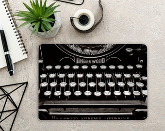 Dark  Typewriter Laptop Skin - Notebook Vinyl Decal - Dell Hp Lenovo Asus Chromebook Acer - Universal Cover Sticker Any Laptop LF2