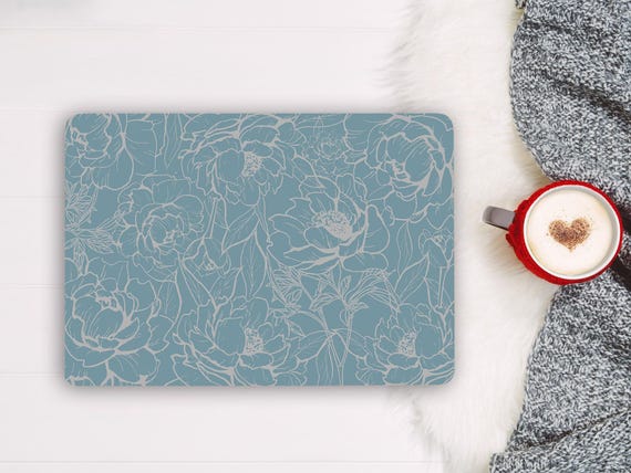 Blue Peony Flower for Girl Laptop Skin Notebook HP Vinyl Decal Dell Lenovo Asus Chromebook Acer Laptop Universal Skin Cover Sticker  RK301