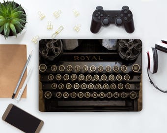 Dark  Typewriter Laptop Skin - Notebook Vinyl Decal - Dell Hp Lenovo Asus Chromebook Acer - Universal Cover Sticker Any Laptop LF150