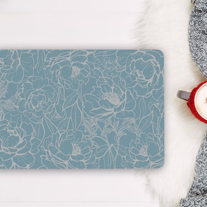 Blaue Pfingstrose für Mädchen Laptop Skin Notebook HP Vinyl Aufkleber Dell Lenovo Asus Chromebook Acer Laptop Universal Skin Cover Aufkleber RK301