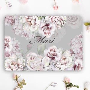 Personalized Rose Flower Pale Pink  Skin  Vinyl Notebook Sticker Universal DELL Acer Asus Cover Sticker Laptop Decal Vinyl Skin Laptop LF152