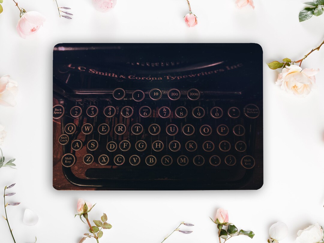 Dark Typewriter Laptop Skin Vinyl Decal Universal Notebook Etsy