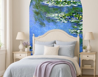 Wall Decal: Water Lilies by Monet - Peel & Stick, Large Arch Design