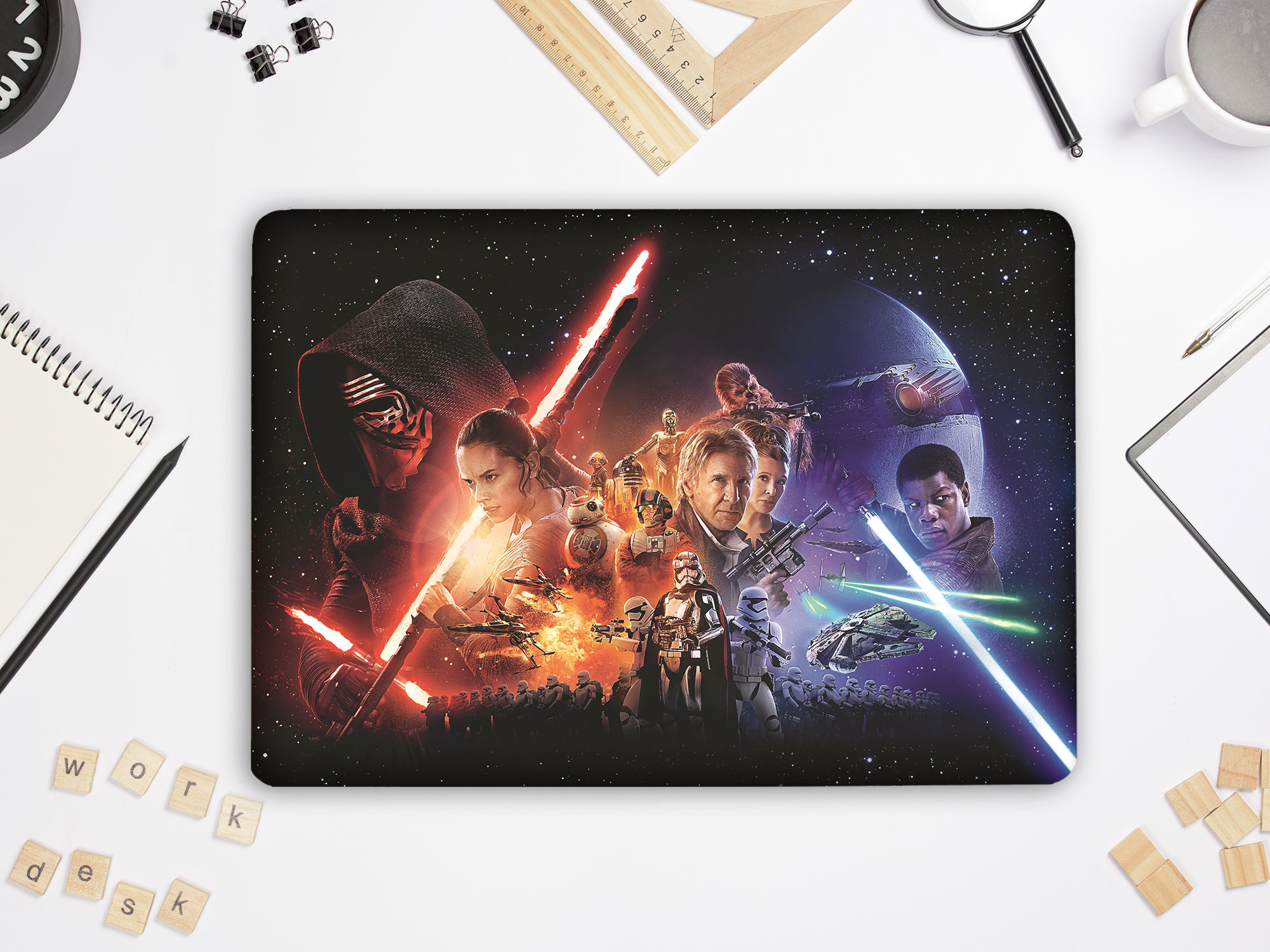 Star Wars Laptop Skin Space Notebook Vinyl Decal Dell Hp Etsy Nederland