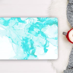 Ombre blauwe aquarel laptop skin notebook vinyl sticker Dell HP Lenovo Asus Chromebook Acer laptop universele skin cover sticker laptop RK122