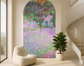 Impressionist Wall Decal: Monet Water Lilies Peel & Stick