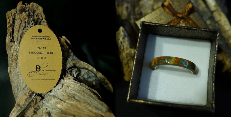 Promise Ring Wedding Band Minimalist Silver Wedding Ring 50/% Off Slim Olive Wood Root Burl Ring With Solid Silver Core Stacking Ring