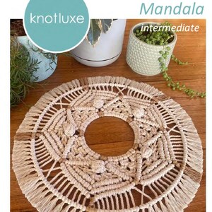 Macrame Pattern for a Two Toned Mandala, PDF File, Intermediate Skill ...