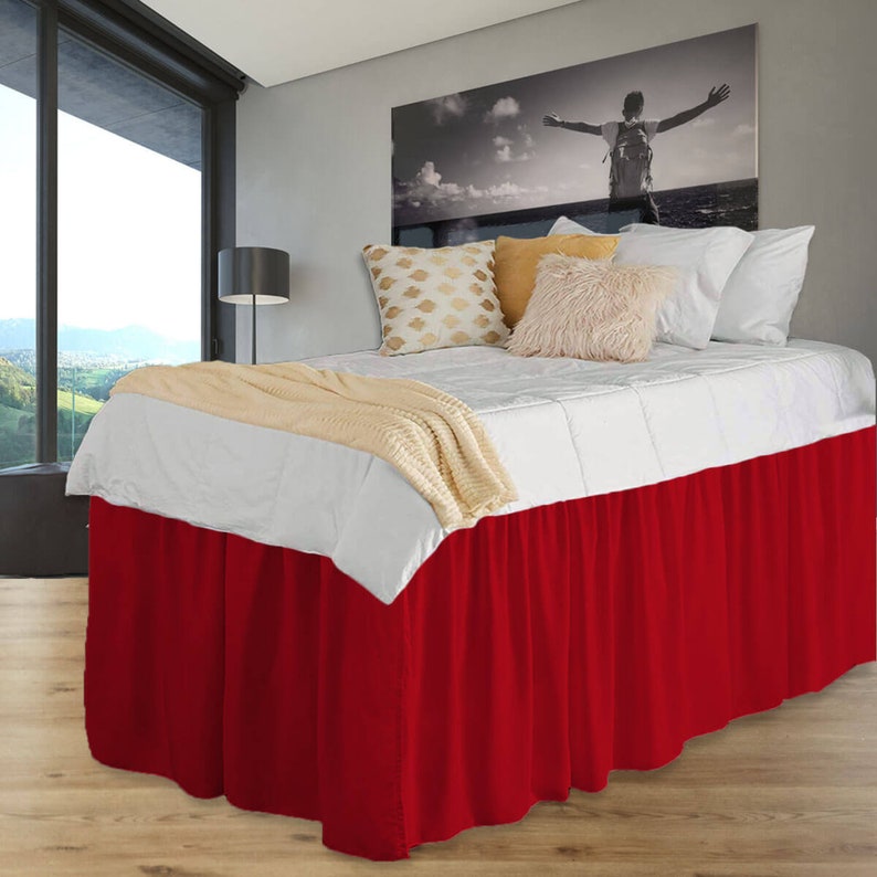 Dorm Sized Cotton Bed Skirt 39x80 Twin XL in Drop Etsy