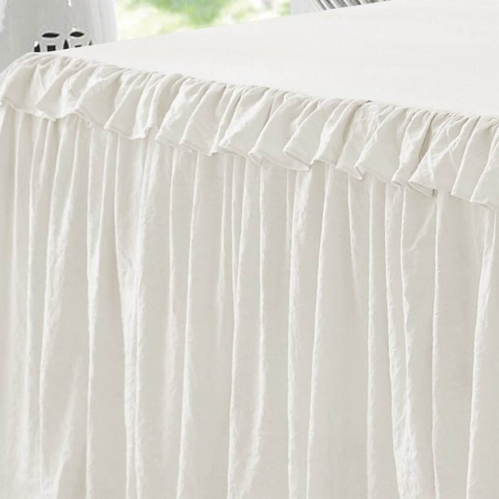 Dust Layered Ruffle Style Gathered Bedspread Set 100% Cotton - Etsy