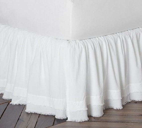 Fringe bed skirt hot sale king