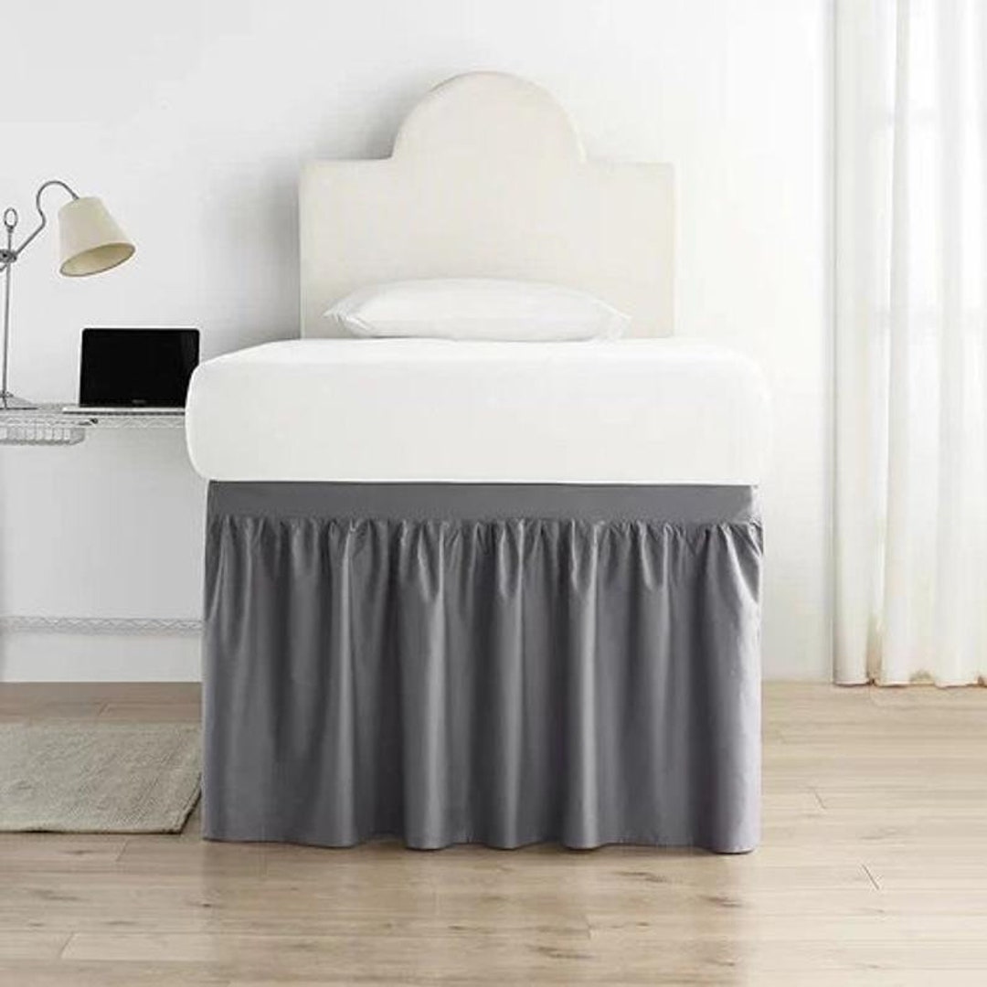 Dorm Sized Cotton Bed Skirt 39x80 Twin XL in Drop Etsy