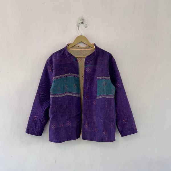 Handmade Vintage Kantha Jacket Women Short Coat Jacket