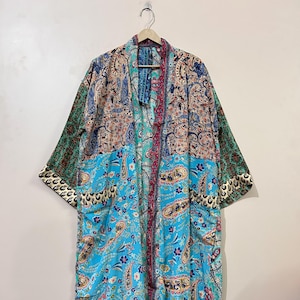 Long Silk Kimono Robe For Women, Night Wear Dress, Bridesmaid