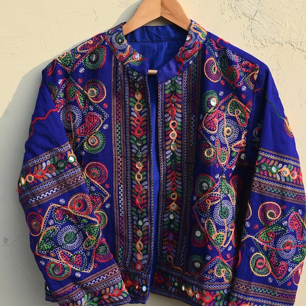 Indian Jacket Women coat Bohemian Jacket Traditional Jacket Women Kotti Jacket Embroiodered Jacket Banjara Kutch Jacket