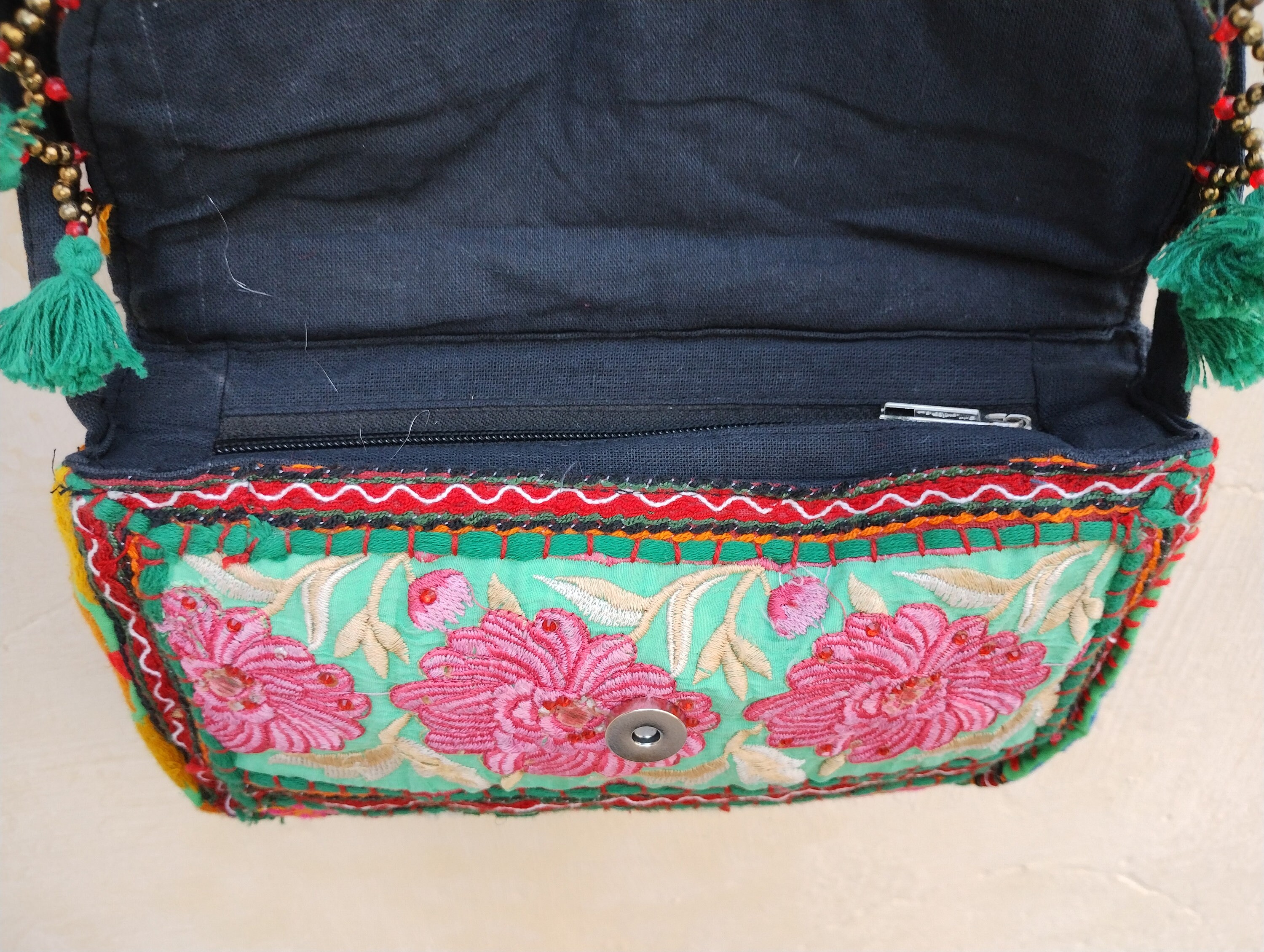 Sac à Main Boho Ethnique Brodé – Style Hippie Indien/pakistanais – Tote Bag Femme – Neuf Avec étiquettes
