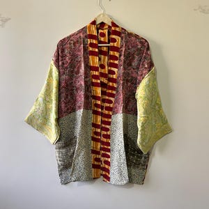 Vintage Silk Kimono For Women , Loungewear Kimono