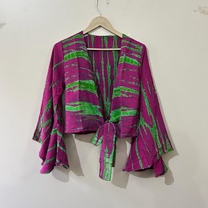Silk Top, Bell Sleeve Top For Women