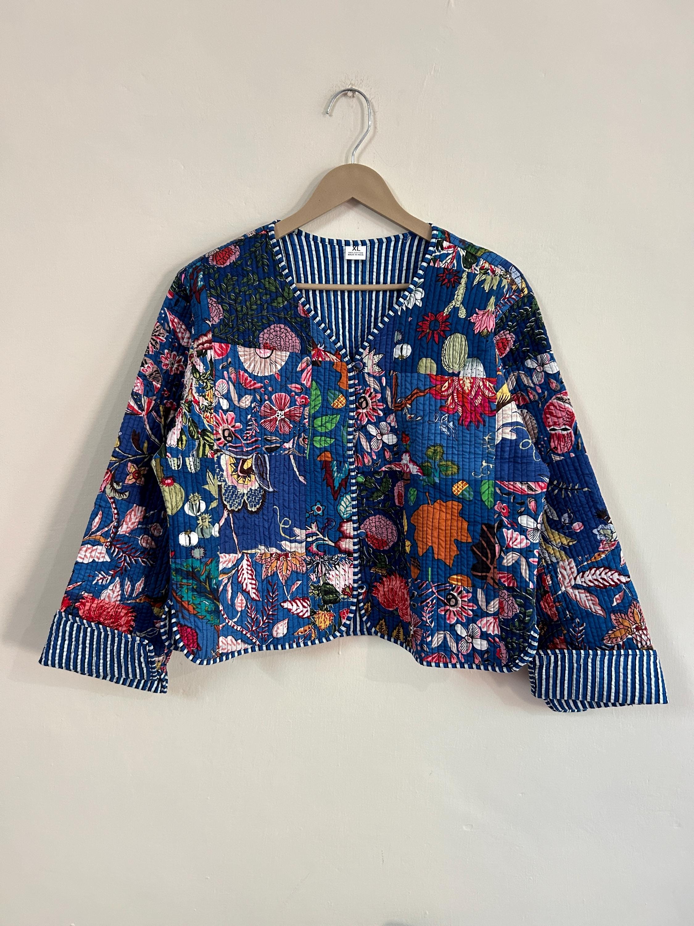 Giacca con stampa floreale da donna Cappotto in cotone