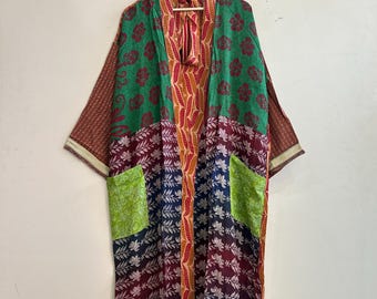 Silky Crape Silk Kimono Robe: Lightweight Beach Cover-Up