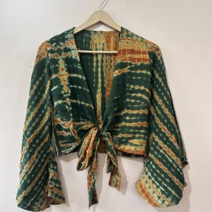 Silk Top, Bell Sleeve Top For Women