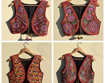 Traditional Jacket Women Kotti Jacket Embroidered Jacket Banjara Jacket Kutch Jacket Indian Jacket Women Waistcoat Bohemian Jacket