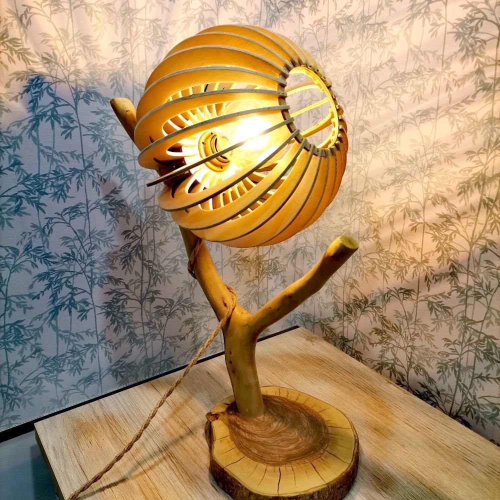 Abajur, Lampade, soffitto, lampada, Lampadari, Lampade a sospensione, Lampada da tavolo, Luce, lampada fatta a mano, Lampada da scrivania, Legno, Tron
