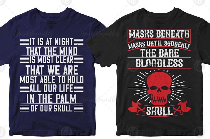 Download Skull T shirt design bundle Skull Svg BundleSkull Quotes | Etsy