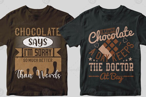 Download Tshirt Bundle T Shirt Design Bundle 50 Chocolate Editable Etsy