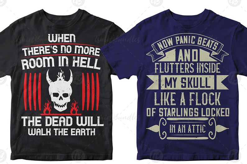 Download Skull T shirt design bundle Skull Svg BundleSkull Quotes | Etsy