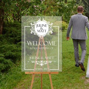 Acrylic Wedding Sign Clear Acrylic Welcome Sign Bridal Shower Acrylic Sign Vintage Acrylic Sign Best Acrylic Wedding Decor Sign Hen Do