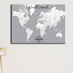 World Map, Push Pin Map, World Map Pin Board, Personalize Wedding Gift, Couple Travel Map Push Pin World Map Fth-map, Adventure Map Decor