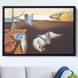 Salvador Dali &#39;Persistence of Memory&#39; Canvas Print: Surrealist Wall Art