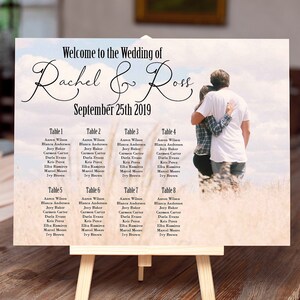 Wedding Seating Chart Template | Wedding Seating Chart Sign |  Modern Seating Chart by Last Name | Our Favorite People Sign, Ceremonial Sign