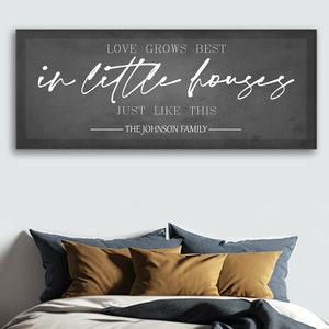 Custom Family Sign Home Decor, Family Canvas Room Wall Art, Personalized Gift, Farmhouse Wall Decor Custom Canvas, Living Room Decor