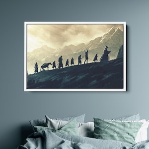 Best Sci-Fi Film Leinwand Wand Kunst | Kameradschaft Leinwand Kunst | Bestes Fantasy Film Leinwand Poster | Film POSTER oder CANVAS Fertig zum Aufhängen | Geschenk