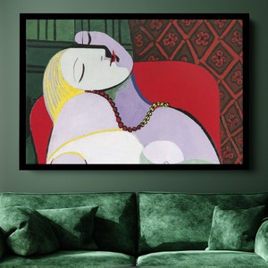 Picasso Le Rêve Canvas Wall Art: Abstract Woman Portrait
