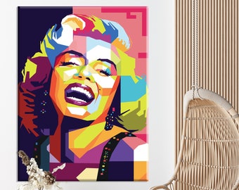 Marilyn Monroe Canvas Print, Modern Wall Art, Home Decor People Paint interior decoration, Marilyn Monroe wall art, Marilyn Monroe art decor