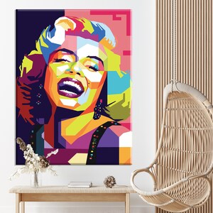 Marilyn Monroe Canvas Print Modern Wall Art Home Decor - Etsy