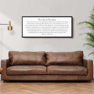 The Man In The Arena Sign | The Man In The Arena Framed | Theodore Roosevelt quote| Inspirational signs| Home decor sign| Office wall decor