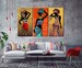 African women in colorful dresses,Traditional Africans Canvas, Colorful African Girls canvas, African Girls Christmas gift,Set of 3 Ethnic 