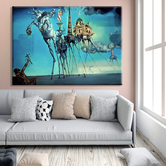 Salvador Dali Print: the Temptation of Saint Anthony Surrealist