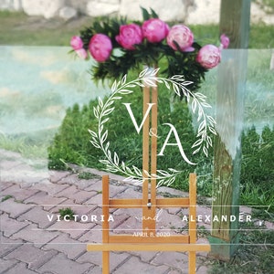 FREE PREVIEW Clear Acrylic Welcome Sign | Wedding Welcome Sign | Custom Welcome Sign | Acrylic Wedding Decor | Wedding Sign Fth-sign