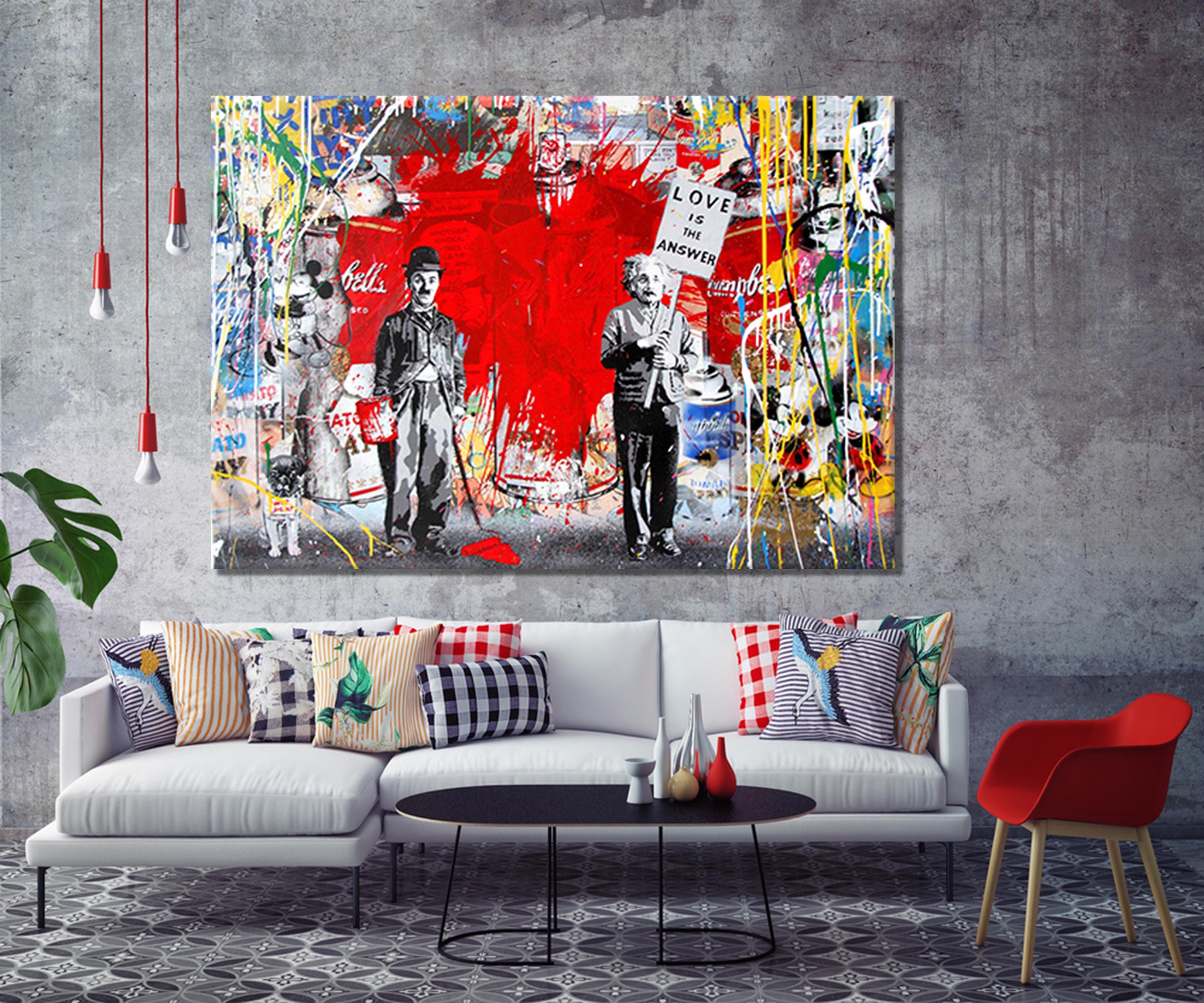 Buy Banksy Canvas Wall Art Banksy Wall Art Banksy Print Banksy