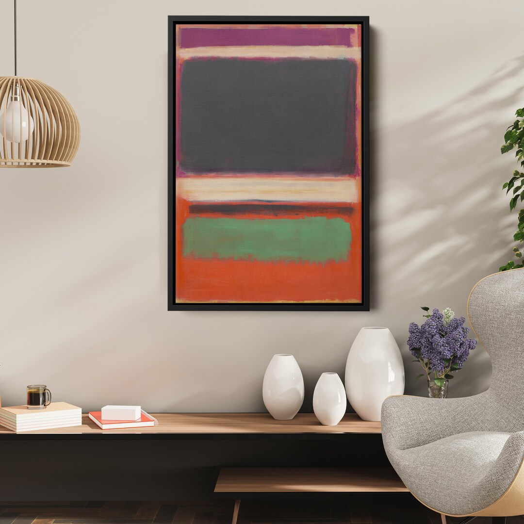 Marc Rothko Frames Mark Rothko Framed Canvas Art | Abstract Expressionist Print - Etsy