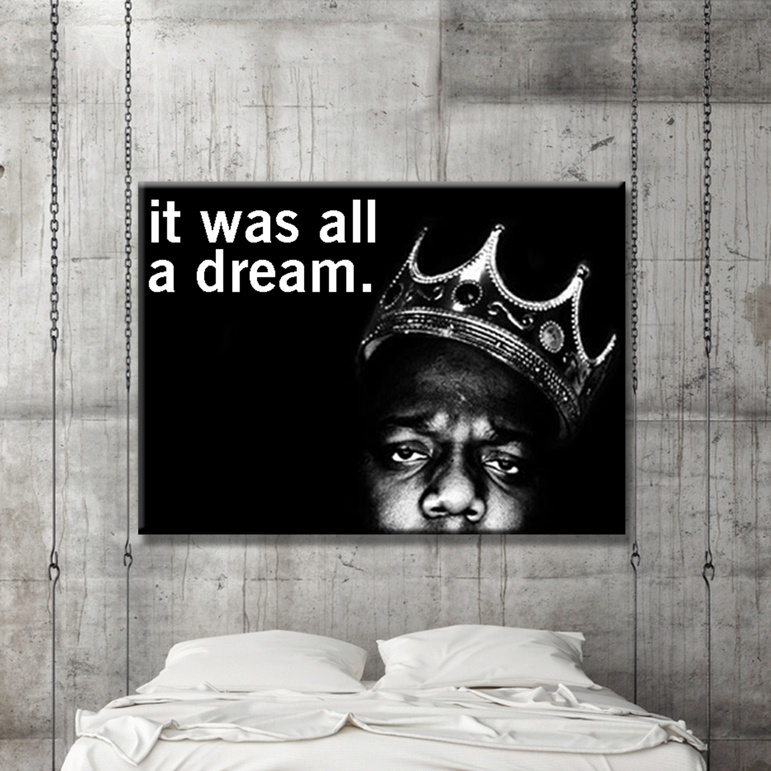 The Notoriousbiggie Smallsjuicy It Was All a Dream Canvas Etsy