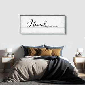 Bedroom wall decor | sign for above bed | Anniversary Gift | Wedding Gift | Rustic couple gift | master bedroom wall decor | canvas framed