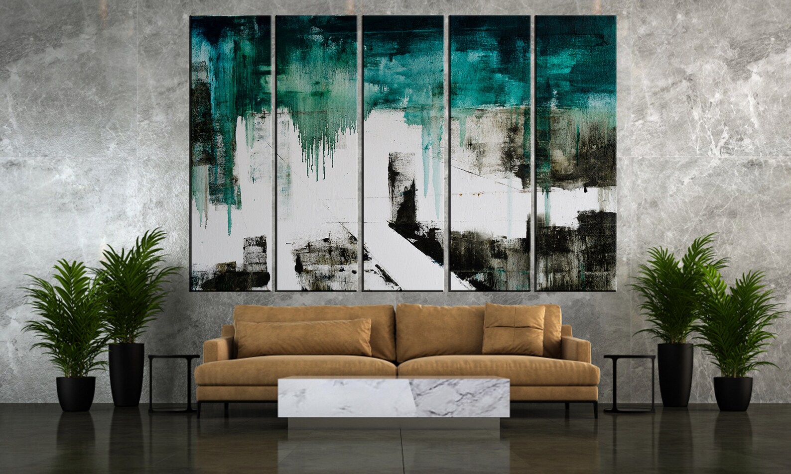 Extra Large Canvas Art Blue and White Wall Art Blue Color Wall Etsy UK