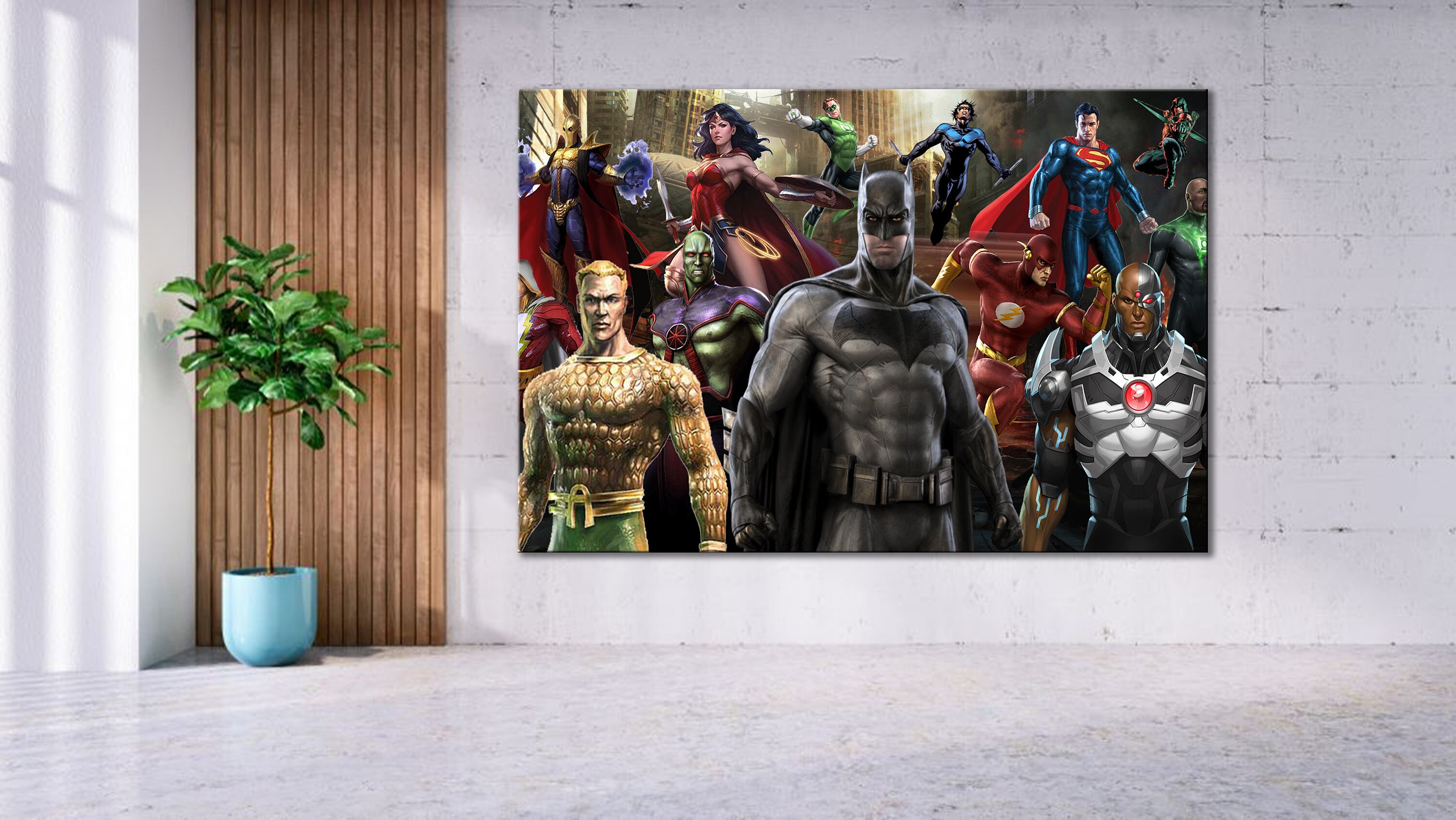 Marvel Superheroes Wall art Marvel Avengers Printed Canvas Etsy
